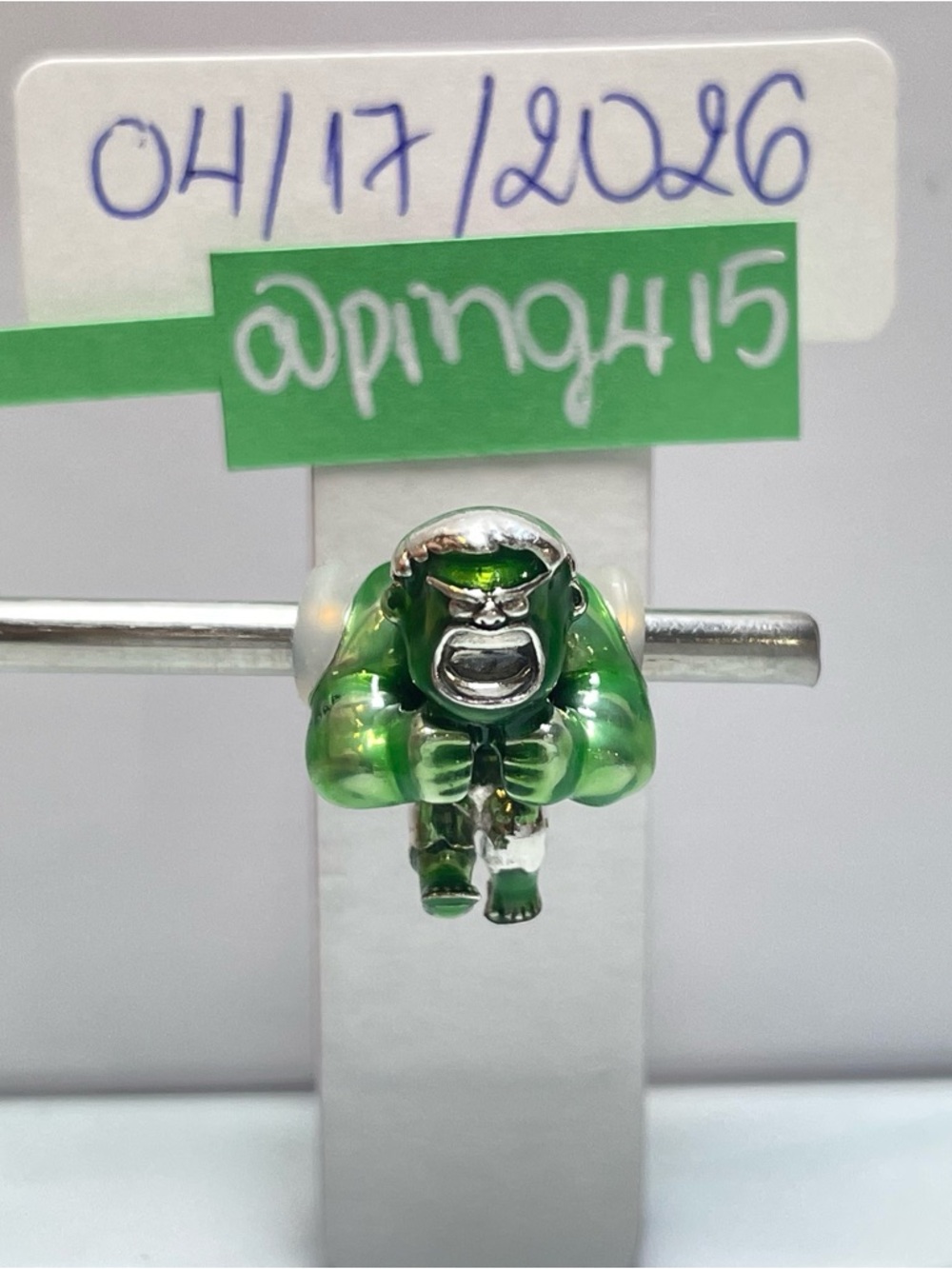 Pandora Marvel Hulk charm